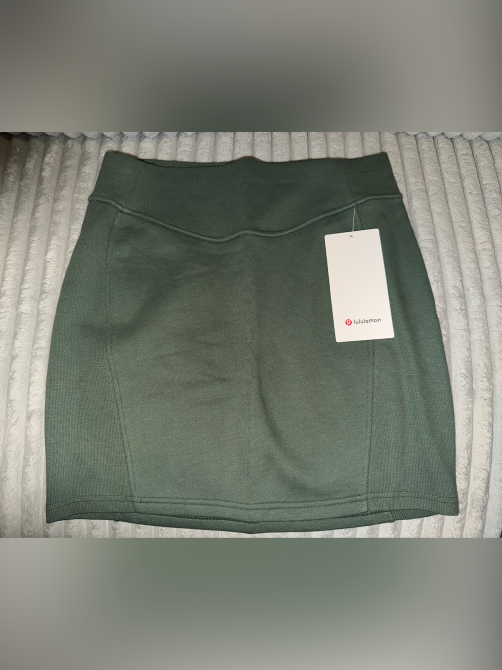 lululemon athletica Scuba High-RiseOlive Green Skirt